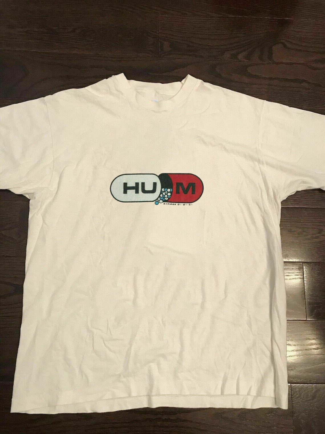 Vintage Hum Band Pill Unisex Cotton T Shirt White Full Size S-5XL IA05
