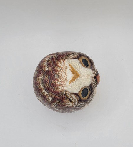 Owl Bird Handcrafted Candle Figurine Never Burned Beautiful Pattern And Colors - Picture 5 of 6