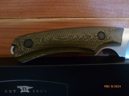 Buck BU663 Alpha Guide BRS Pro Knife Richlite Handle with Leather Sheath NIB - Picture 13 of 16