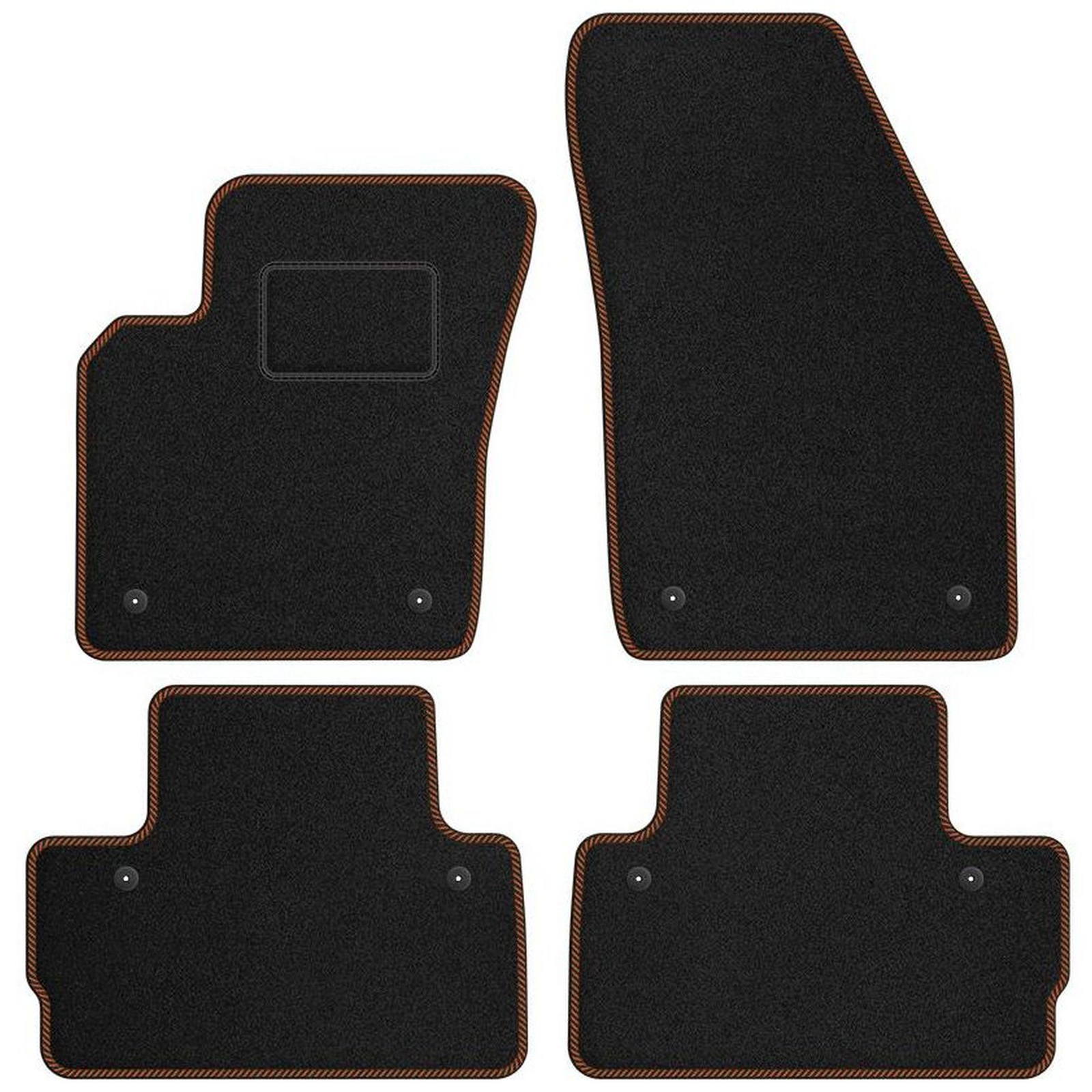 Tapis en velours marron pour voyager confortablement en Volvo C30