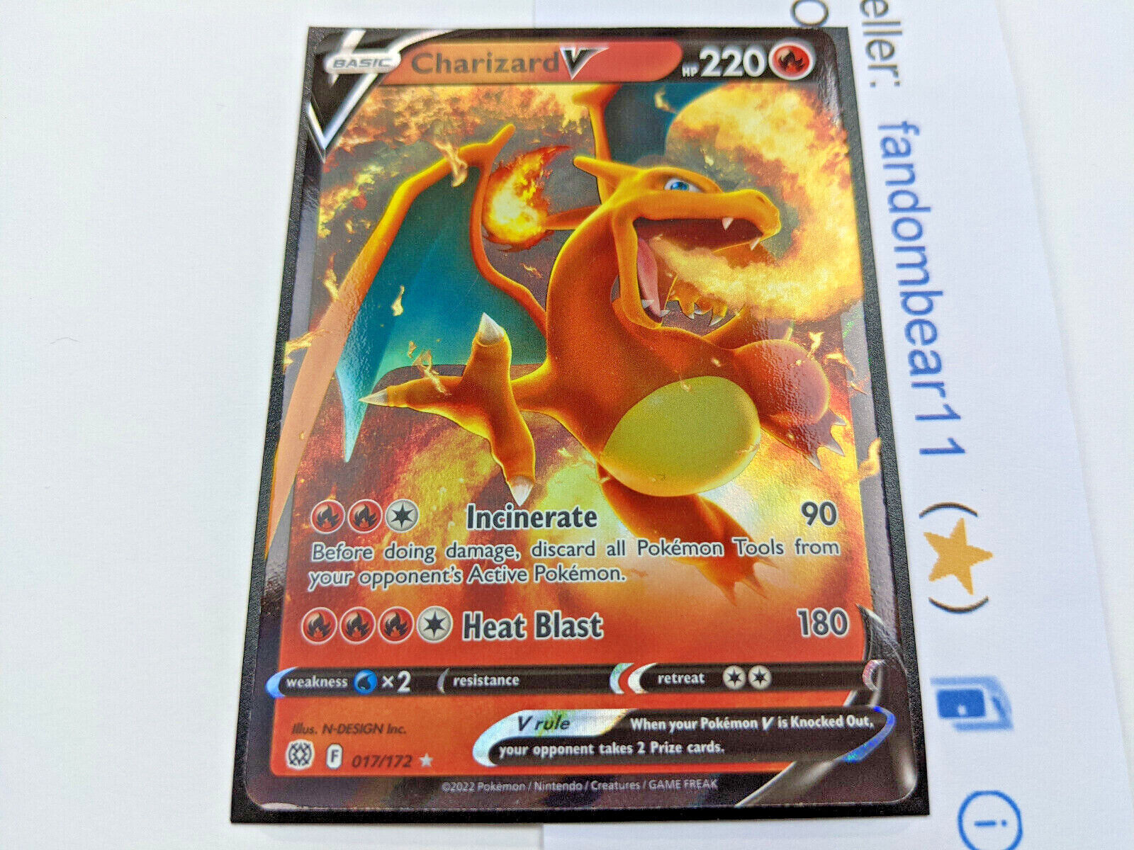 Carta Pokémon Charizard V Dourada Gold Ultra Secreta + Brinde em Promoção  na Americanas