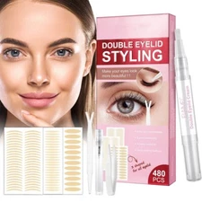 Double Eyelid Tape - Instant Invisible, Lifter Strips for Droopy, Uneven, Hooded