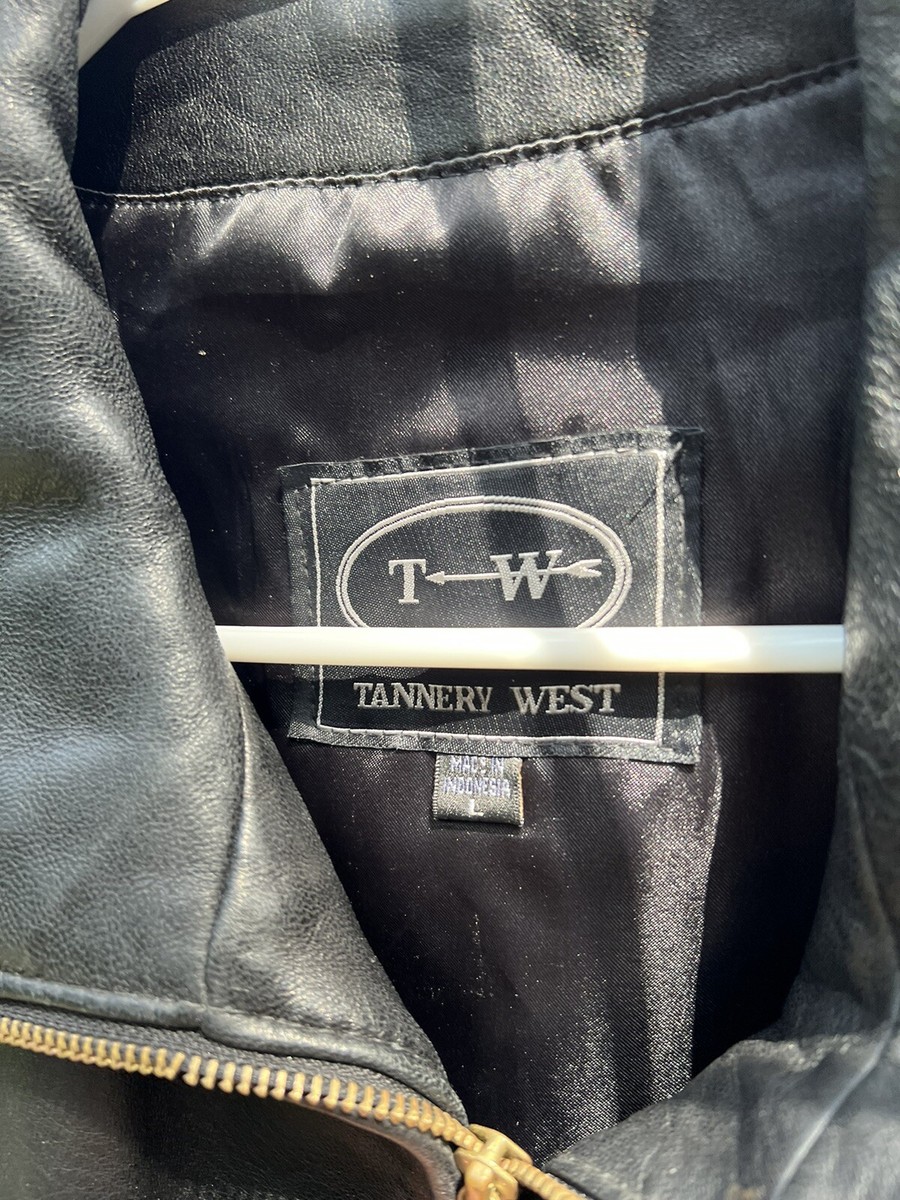 Tannery West Women's Real Leather Jacket Size Large | eBay
