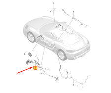 PORSCHE 718 CAYMAN 982 Front Left Door Wiring Set LHD 9P3971029AE NEW GENUINE