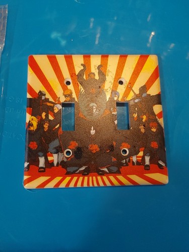 Anime Cartoon Light Switch Cover Plate 2 Gang Bedroom with Screws New in Package - Picture 6 of 8