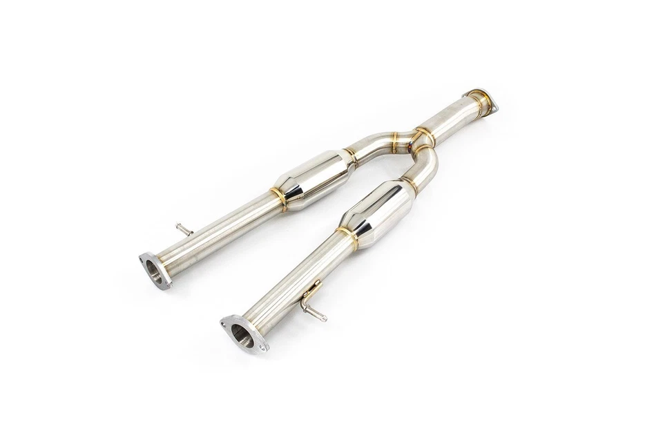 Sistema de escape ISR Performance MBSE doble salida para Infiniti G37 sedán AWD y tracción trasera Foto 4 de 4