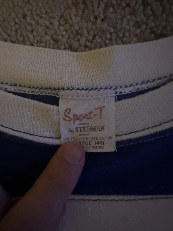 Винтажная футболка Kansas City Royals 1985 World Series синяя, размер L/Xl - Изображение 3 из 4