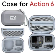 Storage Bag for DJI ACTION 6 PU Storage Case with Integrated Liner Structure