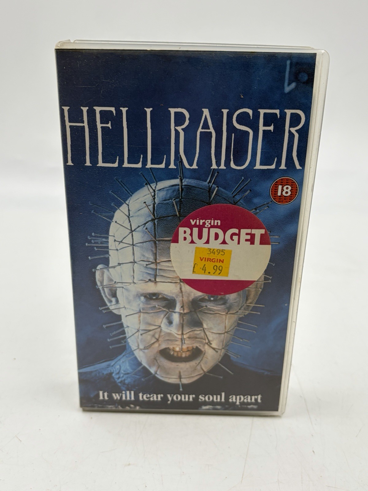 Hellraiser New World VHS VIDEO - 1987 Clive Barker Horror PAL UK Small Box