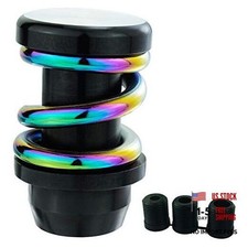 Spring Shifter Knob Aluminium Alloy Gear Stick Head Manual Black Colorful