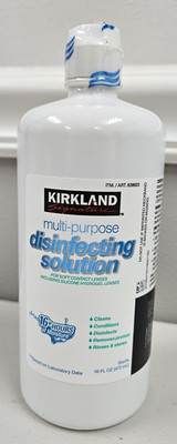Kirkland Signature MultiPurpose Disinfecting Solution Soft Contact Lens Exp 5/27