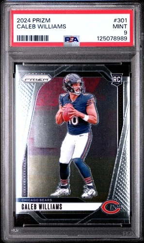 2024 PANINI PRIZM #301 CALEB WILLIAMS ROOKIE RC PSA 9