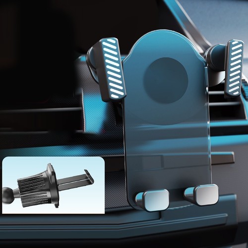 Support d'aération de voiture pour téléphones avec réglage facile et mécani