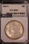 1885 O | MORGAN SILVER DOLLAR | PC I MS 67 | TONED | LOT A-33