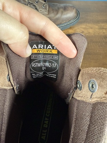 Ariat Men's Groundbreaker 6" Brown Lace-Up Soft Toe Work Boots 10016256 SZ: 11 - Picture 5 of 6