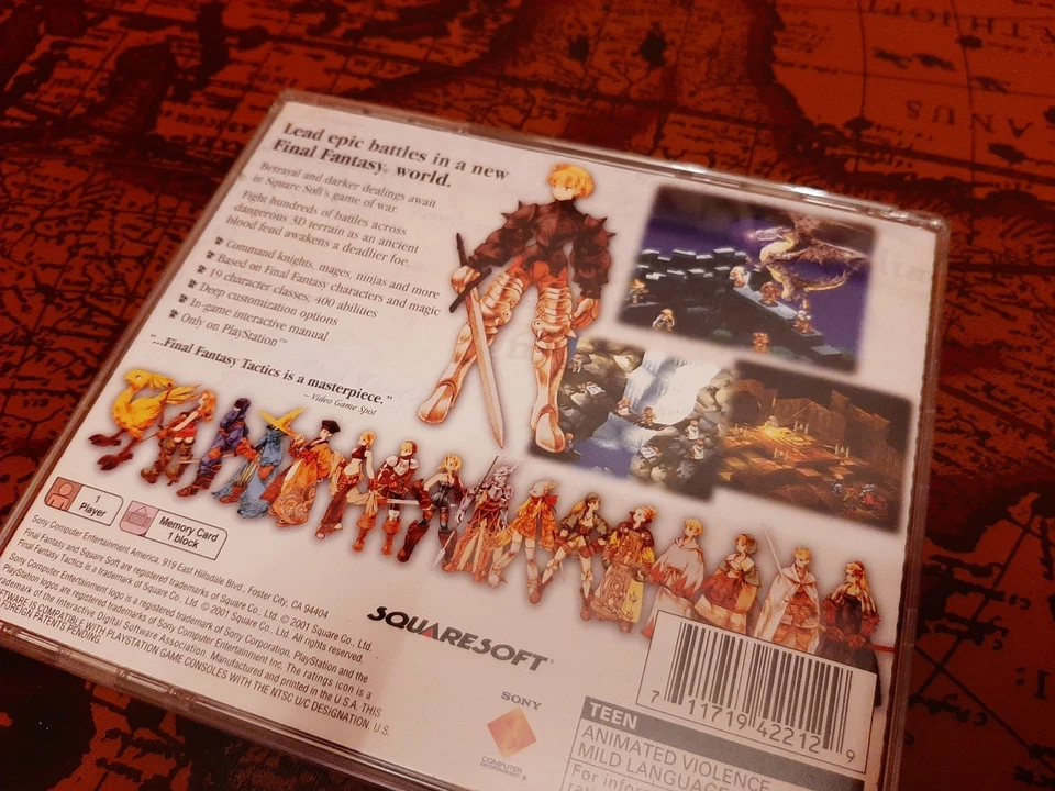 Final Fantasy Tactics PS1 CiB - RARE, UNUSED, MINT. NTSC-U/C Edition - Image 3 of 4