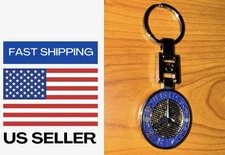 Metal Car Home Keychain Key Chain Ring Gift for Mercedes-Benz Silver Edition