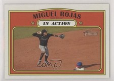2021 Topps Heritage In Action Miguel Rojas #10 0xf8