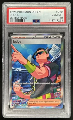 2025 Pokemon Destined Rivals Judge #222/182 PSA 10 GEM MINT