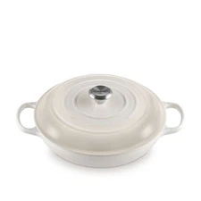 Le Creuset Le Creuset Signature Cast Iron 3.7 QT (3.5L) Braiser Meringue