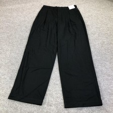 Aeropostale Pants Teens Medium Black Aero Trouser Elastic Waist Relaxed Fit