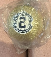 Derek Jeter Retirement Baseball W/ Picture and Career Highlights Gold NEW In Bag