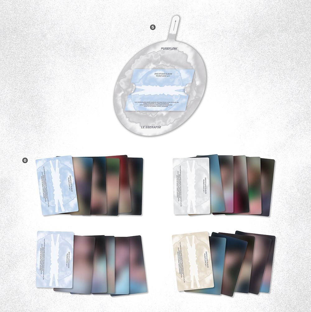 LE SSERAFIM [PUREFLOW PT.1] 2nd Studio Album/CD+Photo Book+Card+