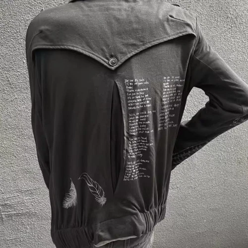 Number (N)ine Takahiro Miyashita Black Biker Jacket L  Zip/Button Pockets image 12