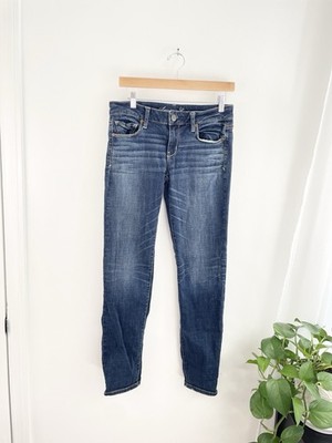 American Eagle 8 Dark Wash Skinny Denim Jeans Women s 8 Regular 