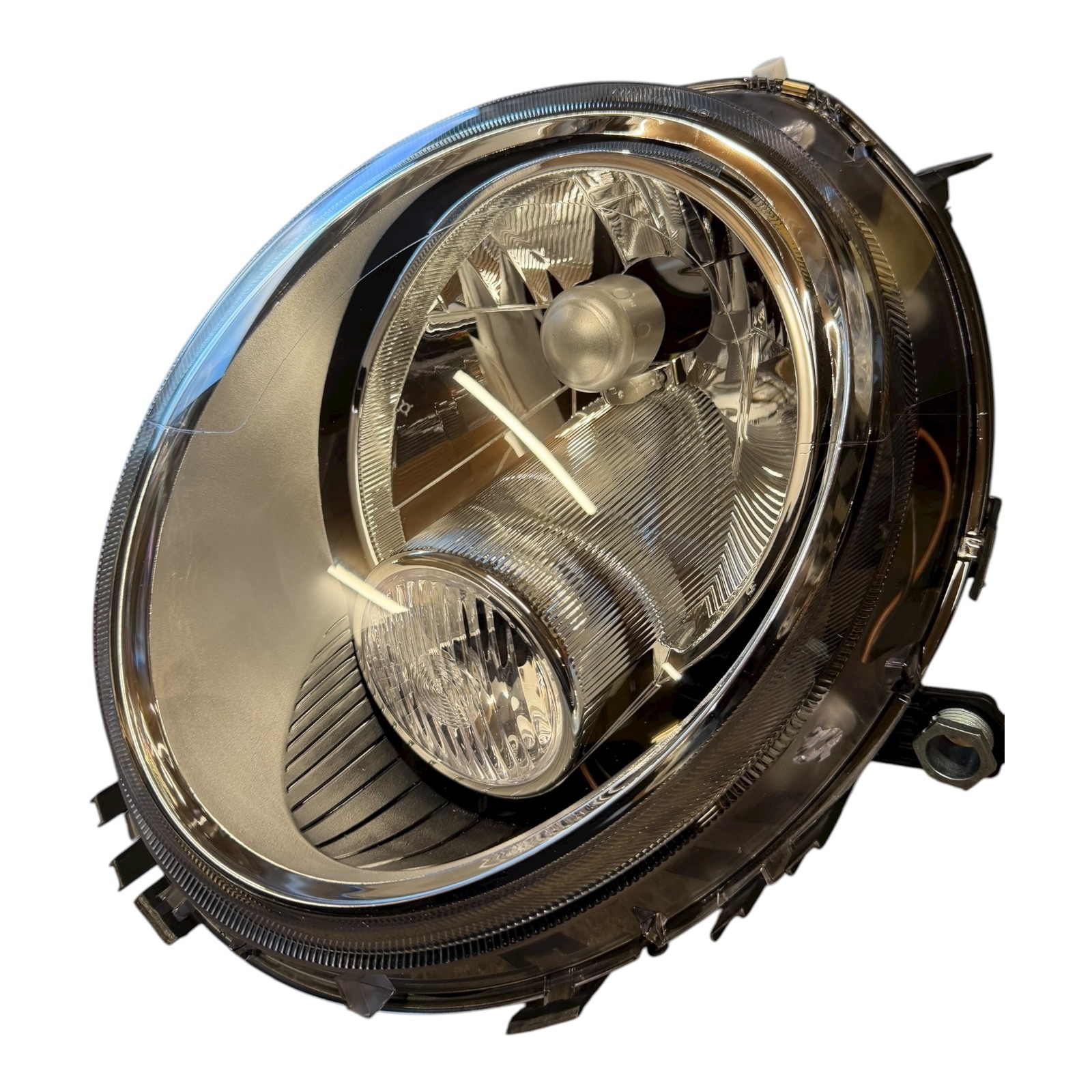 Headlight For Mini R56 2007-2014 With Chrome Inner Headlamp Passenger Side Left