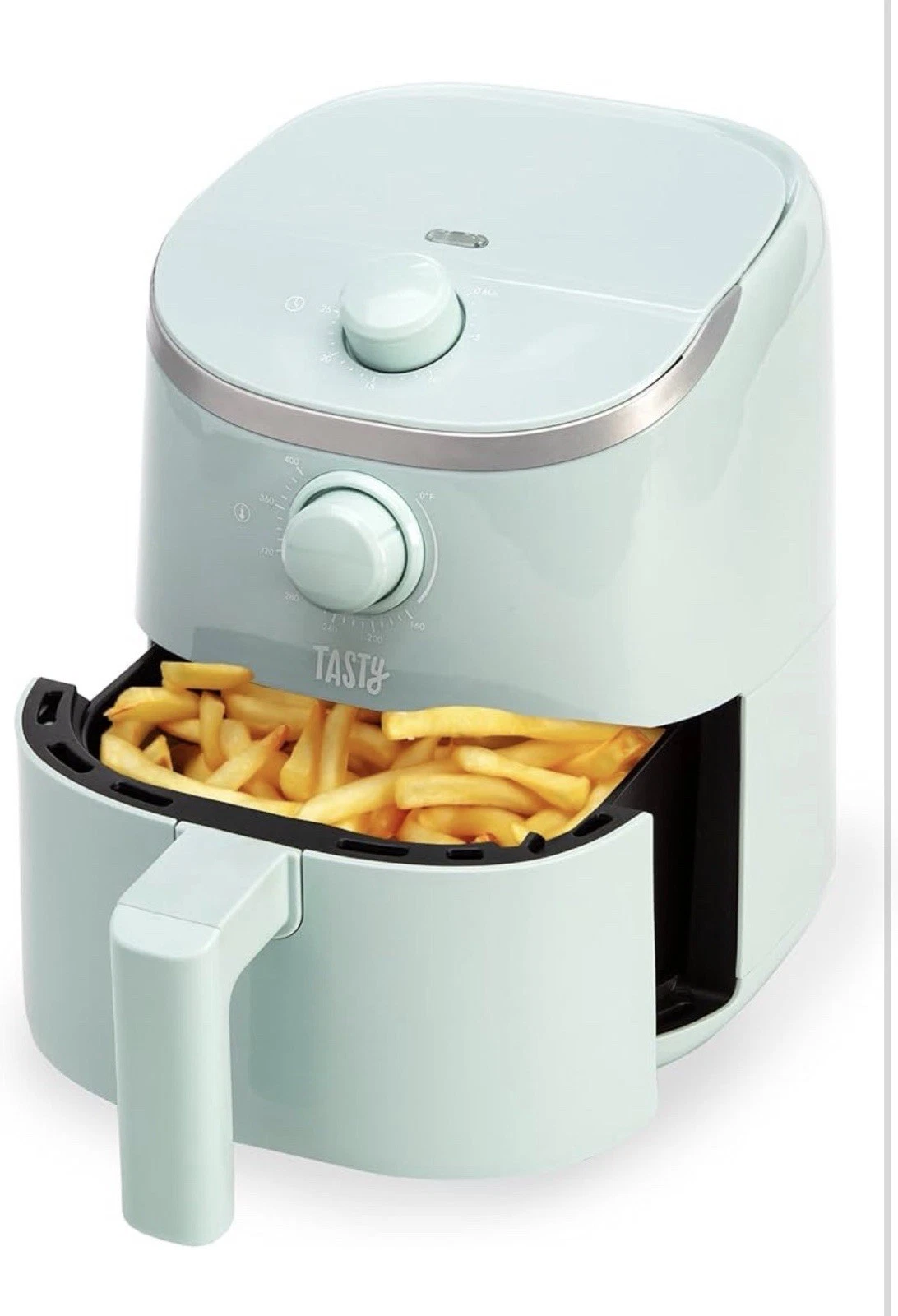 Tasty Personal 2QT 900W Air Fryer w/Nonstick Basket & Tray, Teal, Aqua, NOB
Opens in a new window or