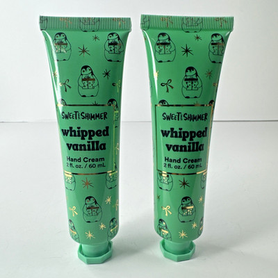 Set of 2 Sweet & Shimmer Whipped Vanilla Hand Cream 2 Fl. Oz / 60ml