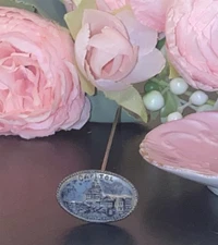 Antique US Capitol Hat Pin Stick Metal 8” Washington DC