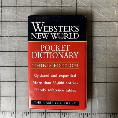 Webster's New World Pocket Dictionary by Jonathan L Goldman 1997 Trade Paperback