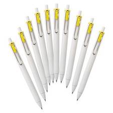 Gel ballpoint pen uni ball one 0.5 yellow 10 pieces Hako UMNS05.2