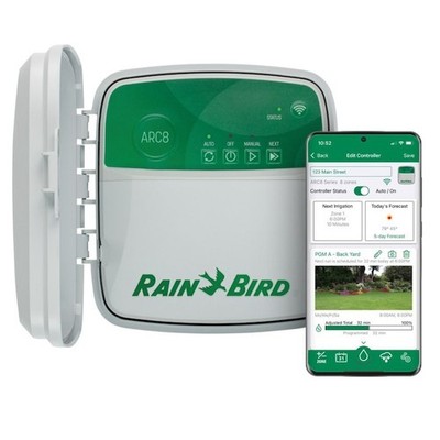 Rain Bird ARC8 8-Zone App Based Smart Residential Irrigation Controller - C53114
