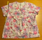 Disney Daisy Duck Woman 2Xl Purple Medical Scrub Uniform Top