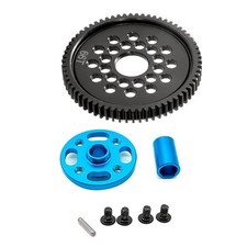 1 Set 66T High Speed Steel Spur Gear w/ Mount For TAMIYA TT-02 RC Car Parts
