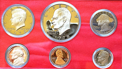 #ad 1978 S PROOF SET EXTREMELY RARE HARD TO FIND UNC ONLY 3127781 MINTED $18.95