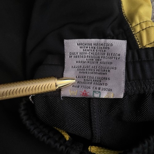 VTG Tommy Hilfiger Track Pants USA Flag Logo XL (Med Fit) Cycling 90s Y2K - Picture 12 of 13