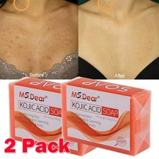 2Pack Kojic Acid Soap Acne Dark Spot Remover Skin Lightening Whitening Face Body