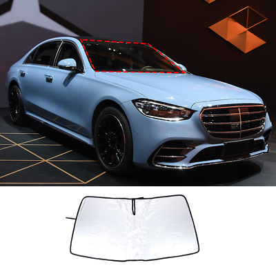 Front Glass Windshield SunShade Visor Screen Cover For Benz S