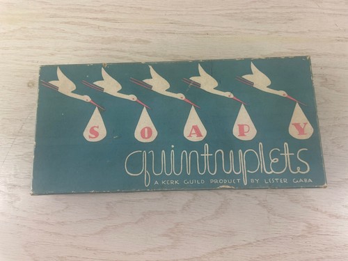 Vintage 1934 Quintuplets Baby Seifenstangen mit Box