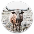 2 x Vinyl Stickers 25cm - Texas Longhorn Cow Cattle Cool Gift #3428