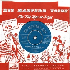 Inia Wiata:My heart is so full of you/The wanderer:UK His Master's Voice:1960
