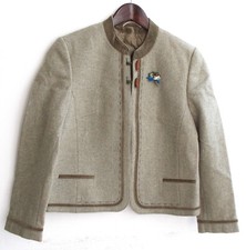Ladies' traditional anchor/jacket lime green approx. size 40 by Genuine Loden