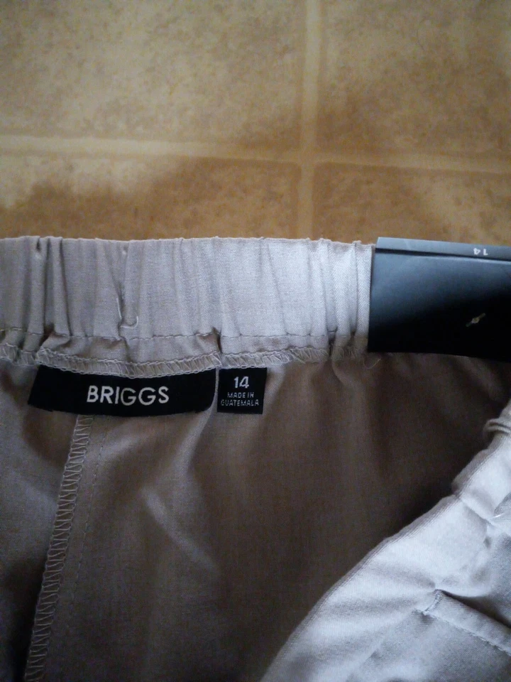 WOMENS BRIGGS NEW YORK HEATHER TAUPE CASUAL DRESS PANTS SZ 14 NEW - Image 2 of 4