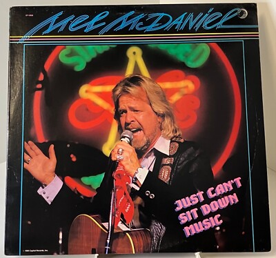 MEL McDANIEL - Just Can't Sit Down PROMO with Sticker  EMI ST-12528 NM