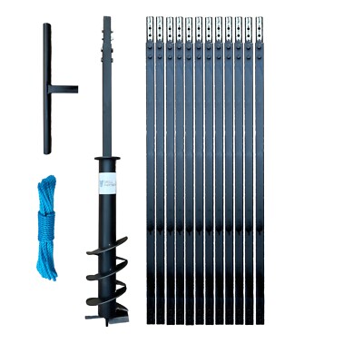 DRILLPARTNER Hand Auger Water well Earth 5-3/4 '' and 60feet / Bailer / ClayBit
