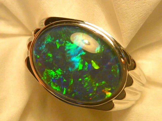 Mens opal hotsell rings ebay